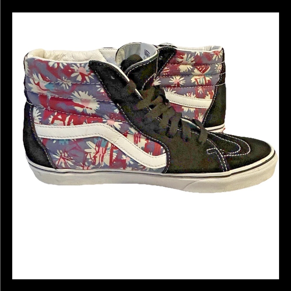 🔥 RARE Vans SK8-Hi (Paradise Floral) Floral Design Men’s Size 10 US / Like New - Picture 5 of 14